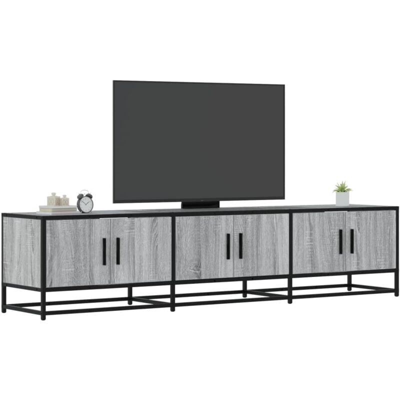 Mobile Porta tv Grigio Sonoma 180x35x41 cm in Truciolato