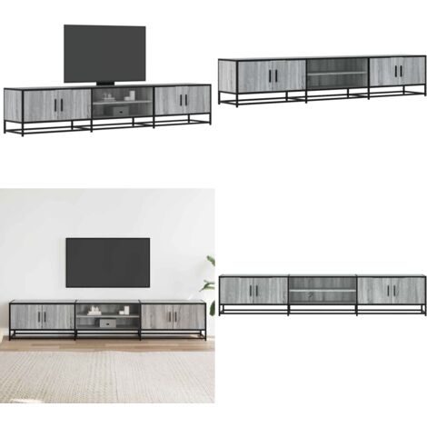 Mobile Porta TV Grigio Sonoma 210x35x41 cm in Truciolato - TV Stand - Mobile porta TV