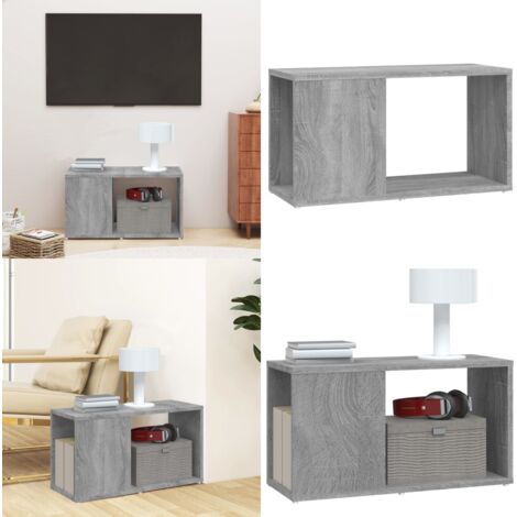 Mobile Porta TV Grigio Sonoma 60x24x32 cm in Legno Multistrato - Libreria TV - Mobile per TV