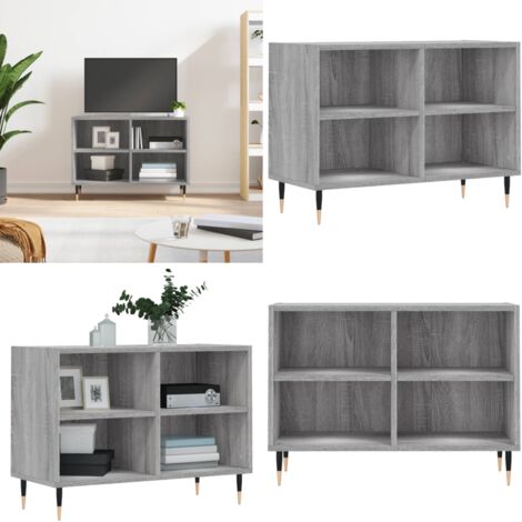 Mobile Porta TV Grigio Sonoma 69,5x30x50cm in Legno Multistrato - TV Stand - Mobile porta TV