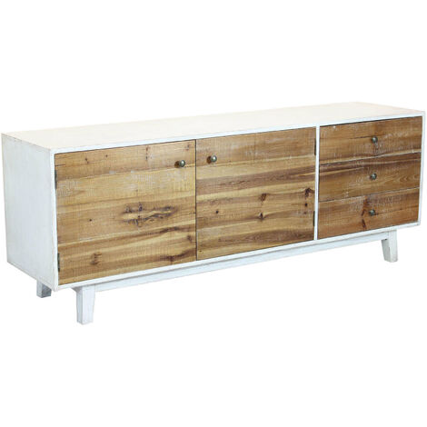Mobile porta TV in legno con 2 ante e 3 cassetti PORTLAND