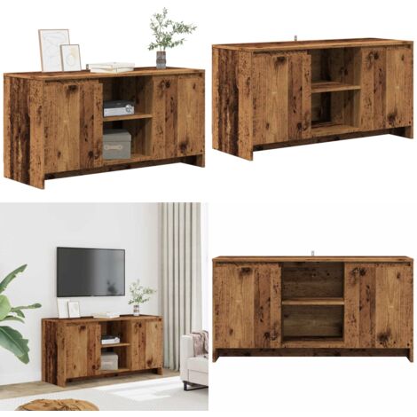 Mobile Porta TV Legno Antico 102x37,5x52,5 cm Legno Multistrato - TV Stand - Mobile Porta TV