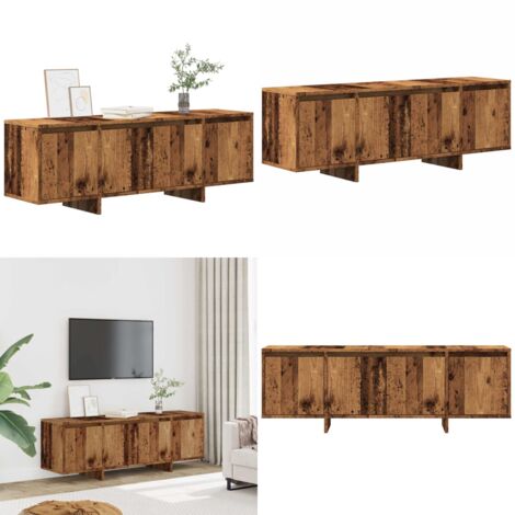 Mobile Porta TV Legno Antico 120x30x40,5 cm Legno Multistrato - Mobile TV multistrato - Mobile TV con ante