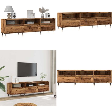 Mobile Porta TV Legno Antico 150x30x44,5 cm Legno Multistrato - Mobile TV antico - Mobile TV multistrato