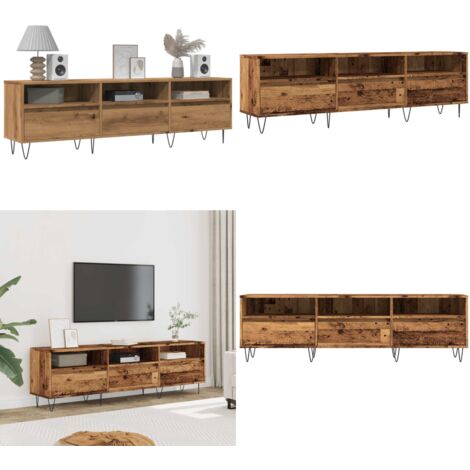 Mobile Porta TV Legno Antico 150x30x44,5 cm Legno Multistrato - TV Stand - Mobile in legno
