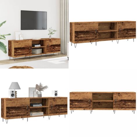 Mobile Porta TV Legno Antico 150x30x50 cm in Truciolato - Mobile TV antico - Mobile TV in truciolato