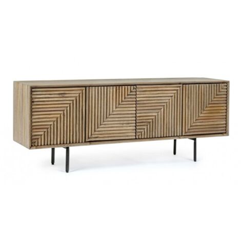 Mobile Porta Tv Legno Marrone Rustico da Interni - ISABELLA