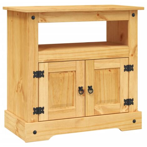 Legno di Pino Mobile Porta TV con Mensola Credenza Salotto Colori Vari