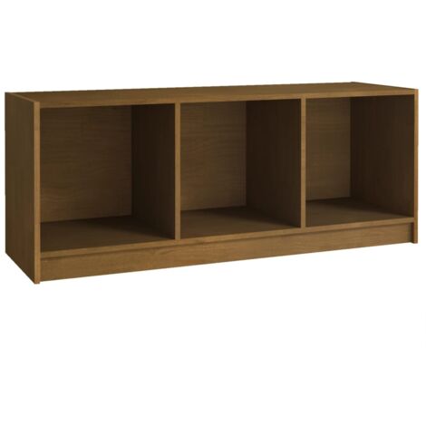Mobile Porta TV Marrone Ambra 104x33x41 cm in Legno di Pino vidaXL