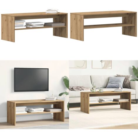 Mobile Porta TV Rovere Artigianale 100x40x40 cm in Truciolato - Mobile TV in legno tecnico - Mobile TV rovere artigianale