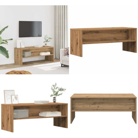 Mobile Porta TV Rovere Artigianale 100x40x40 cm in Truciolato - Mobile TV in truciolato - Mobile TV rovere