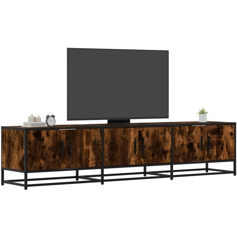 Mobile Porta tv Rovere Fumo 180x35x41 cm in Truciolato