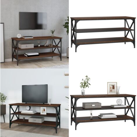 Mobile Porta TV Rovere Marrone 100x40x50 cm Legno Multistrato - TV Stand - Mobile per TV