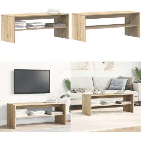 Mobile Porta TV Rovere Sonoma 100x40x40 cm in Legno Multistrato - TV Stand - Mobile Porta TV