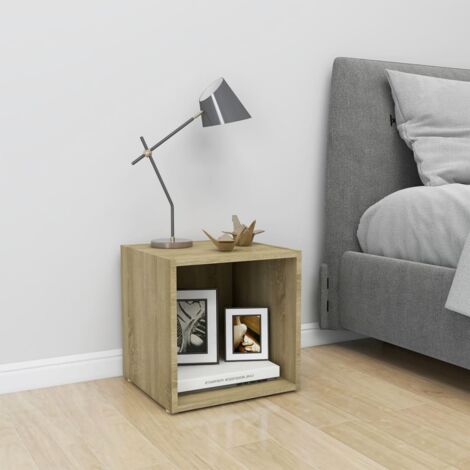 Mobile Porta TV Rovere Sonoma 37x35x37 cm in Legno Multistrato vidaXL