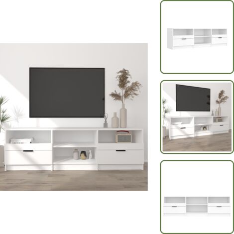 Mobile porta TV - vidaXL Mobile Porta TV Bianco 150x33,5x45 cm in Legno Multistrato - Arredo moderno