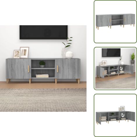 Mobile porta TV - vidaXL Mobile Porta TV Grigio Sonoma 150x30x50 cm in Legno Multistrato - Mobile in legno multistrato