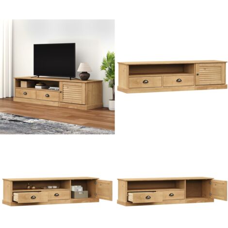 Mobile Porta TV VIGO 156x40x40 cm in Legno Massello di Pino - Mobile per TV - Mobile in legno