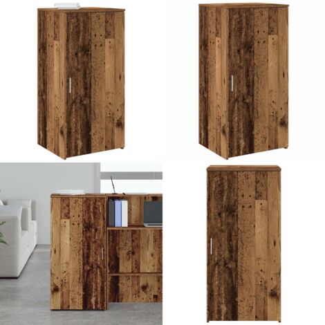 Mobile Portaoggetti Legno Antico 50x45x103,5 cm in Truciolato - Armadio in truciolato - Armadio antico
