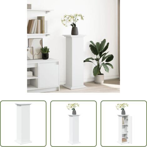 Mobile portaoggetti -  Supporto Espositivo Portaoggetti Bianco 31x30x90 cm Truciolato
