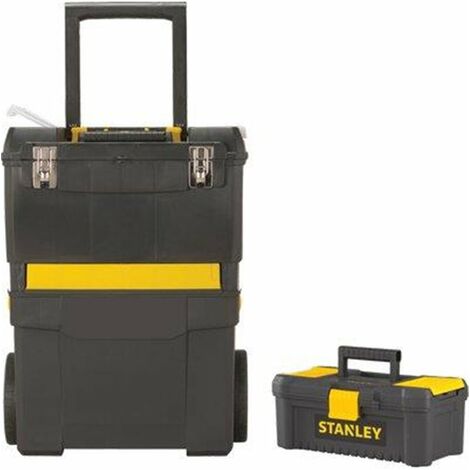 MOBILE PORTAUTENSILI 2 IN 1 SU RUOTE STANLEY + ESSENTIAL 12.5' CM 47X30 H.CM 62 STST1-75758 3253561757587 UTENSILERIA MANUALE STANLEY