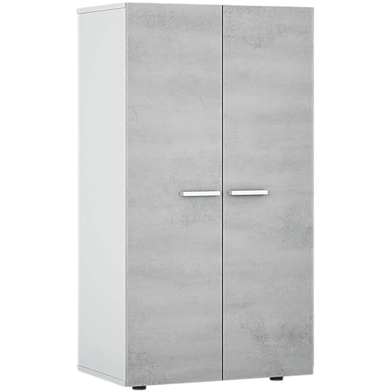 Dmora - Armoire à usages multiples Dlazar, Meuble à chaussures avec 2 portes, Meuble bas avec 6 étagères, Meuble à chaussures bas moderne, 55x36h103