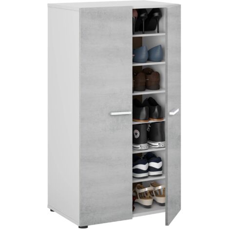 Mobile Scarpiera salvaspazio sei ripiani cm 55 x 36 x 104 h cemento