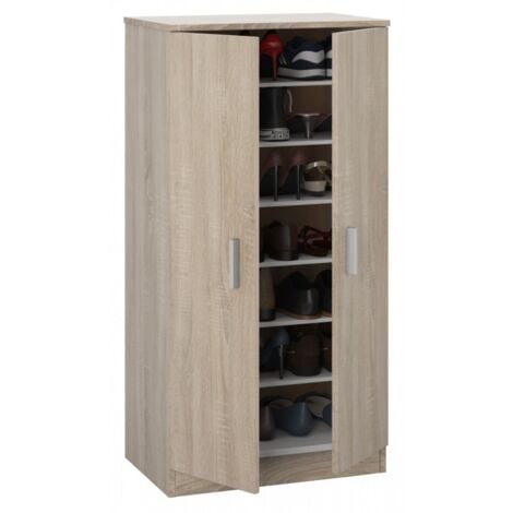 Mobile Scarpiera salvaspazio sei ripiani rovere cm 55 x 36 x 108 h