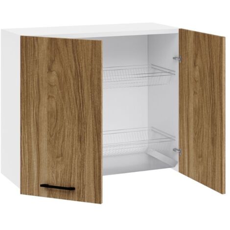 Mobile scolapiatti bianco per cucina componibile con