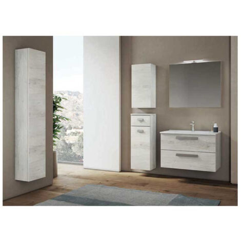 Mobile sospeso ANGELA1Base lavabo 60 cm Varie Combinazioni di ColoriLavabo in Ceramica