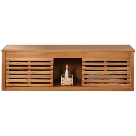 Mobile sotto lavabo sospeso 130 cm in Legno d'acacia - PENEBEL