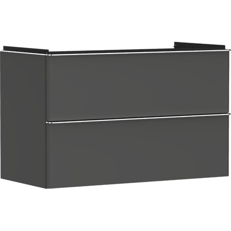 Mobile sotto lavabo Xelu Q 980x605x475mm con maniglia cromata diamantata
