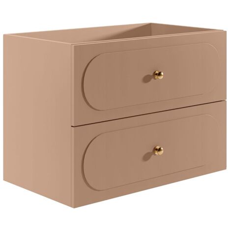 Mobile sottolavabo sospeso - Rosa antico - 80 cm - SATOBAL
