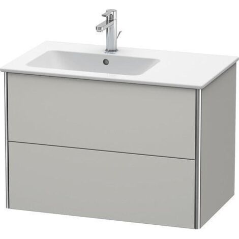 Mobile sottolavabo XSQUARE 560x810x478mm a sinistra taupe super opaco