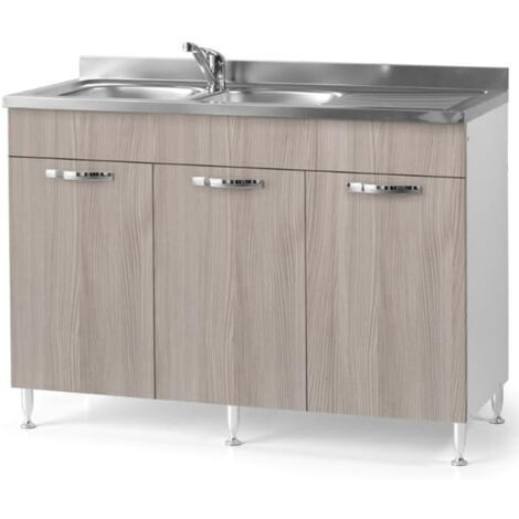 Mobile Sottolavello per cucine componibile con Ante colore Olmo (85x50x120)