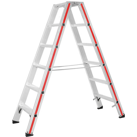Mobile Stehleiter 2x9 Stufen - Max. Arbeitshöhe 3,6m - 8024/2x9-4P