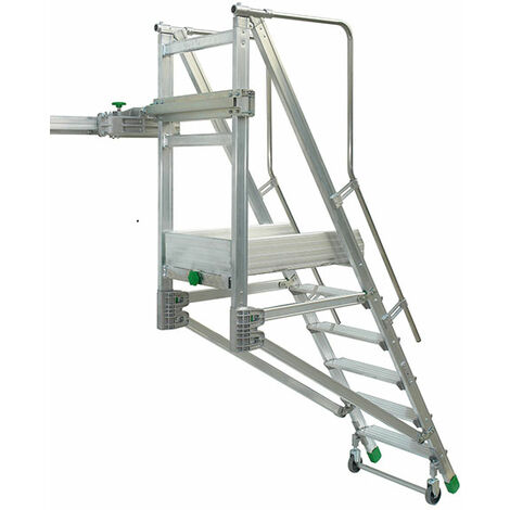 Mobile Stehleiter  6 Stufen - Maximale Arbeitshöhe 3.33m - CABY2/125