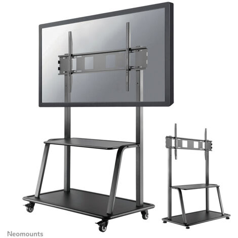 Mobile su ruote - Newstar - NS-M4000BLACK - Carico max 150 kg - Schermo fino a 105' - Regolabile in altezza