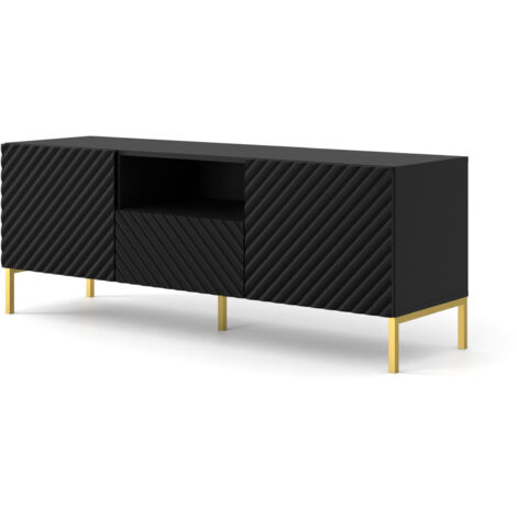 MOBILE SURF PORTE-TV 150 2D1S NOIR MAT