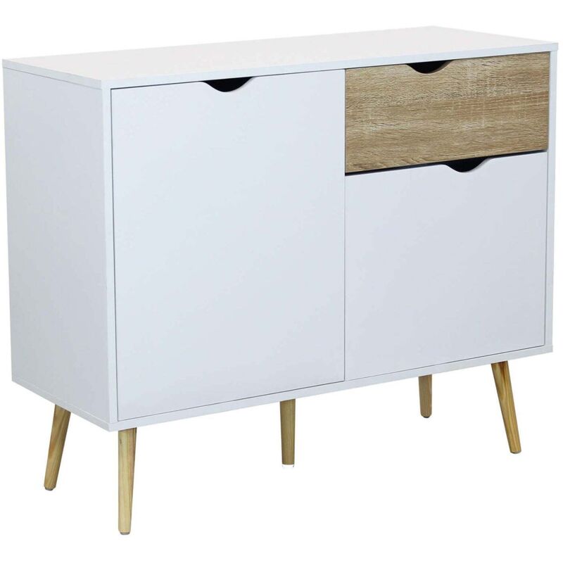 Mobile Credenza Da Interno Camera Da Letto Soggiorno In Legno Con 1...