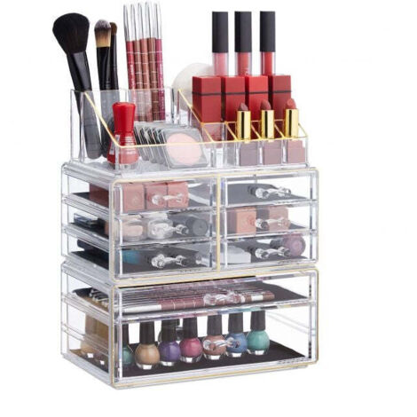 Mobile trucco con otto cassetti