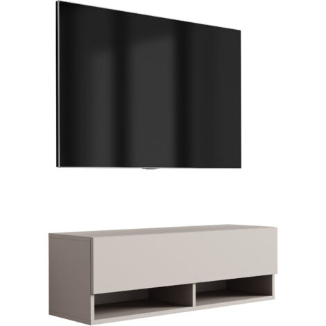 Mobile TV 100 cm Cachemire, gambe inclinate dorate, 100 × 32 × 52 cm