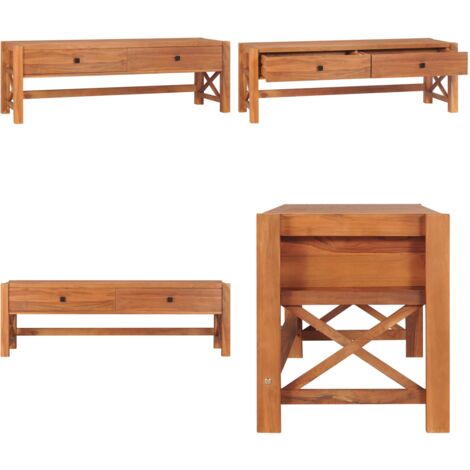 Mobile TV 140x40x45 cm in Legno di Teak - Mobile TV - Teak