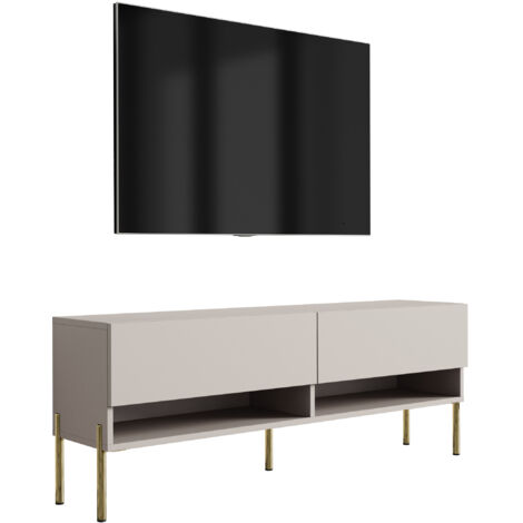 Mobile TV 170 cm Antracite, gambe dritte nere, 170 × 32 × 52 cm