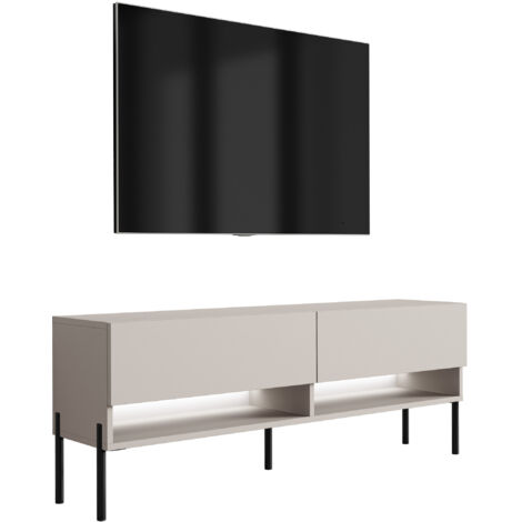 Mobile TV 170 cm Antracite, LED bianco, 170 × 32 × 34 cm