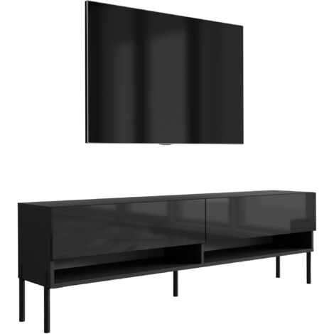 Mobile TV 170 cm Nero opaco, 170 × 32 × 34 cm