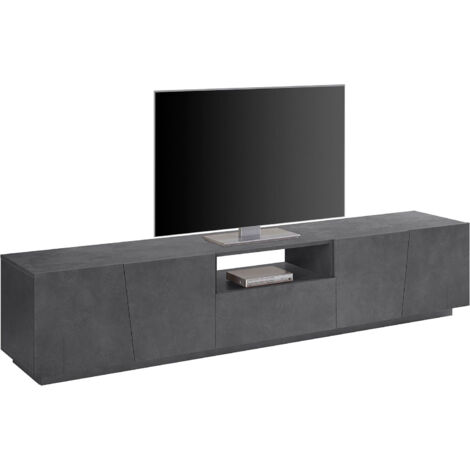 Mobile TV 2 Ante 1 Cassetto 220x43x46 cm Vega Ardesia