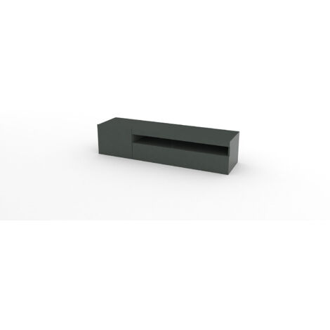 Mobile TV 2 Ante 154,9x40x36,5 cm Daiquiri Antracite Lucido
