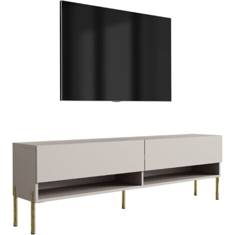 Mobile TV 200 (2 x 100) cm Bianco opaco, 200 × 32 × 34 cm