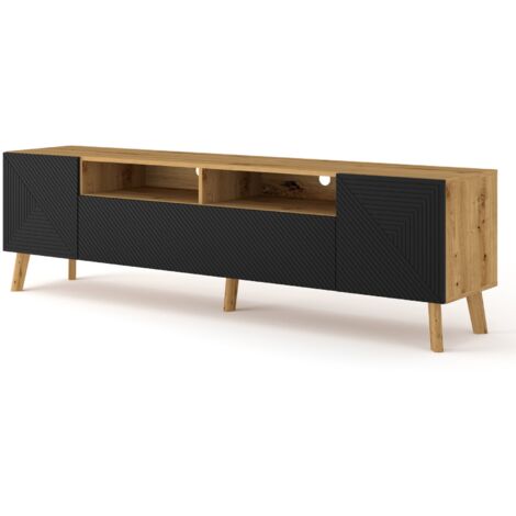 Mobile TV 3 ante Nexa marrone e nero 195cm